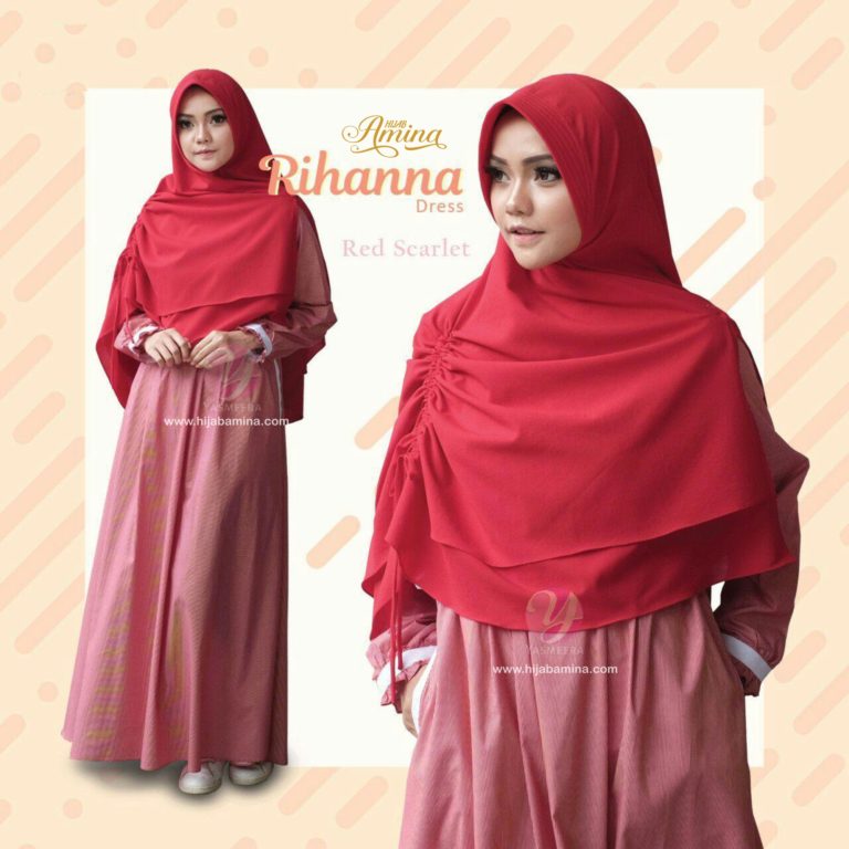 RIHANNA DRESS-RED SCARLET