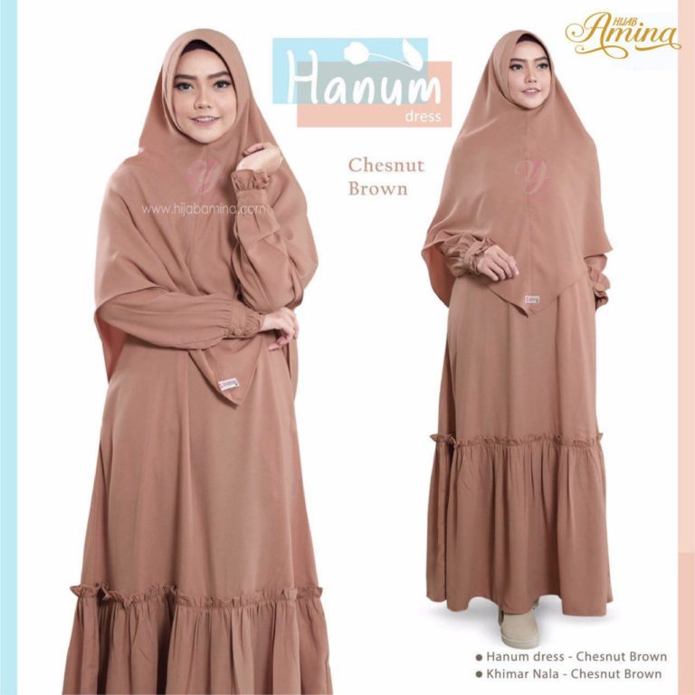 HANUM DRESS – CHESNUT BROWN