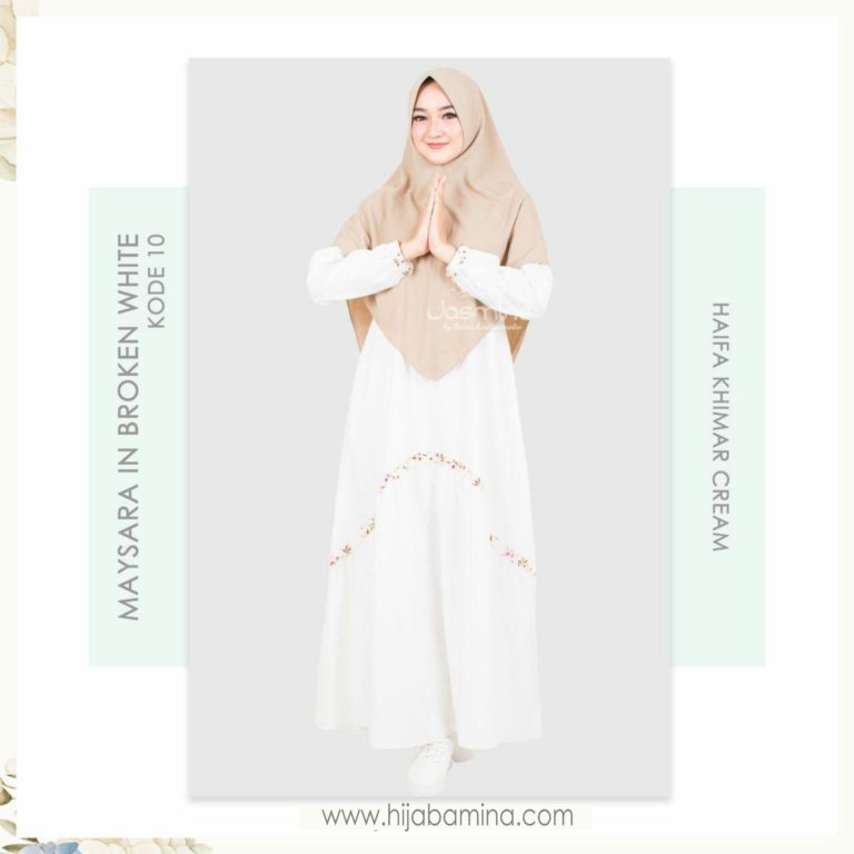 MAYSARA DRESS KODE 10 – BROKEN WHITE